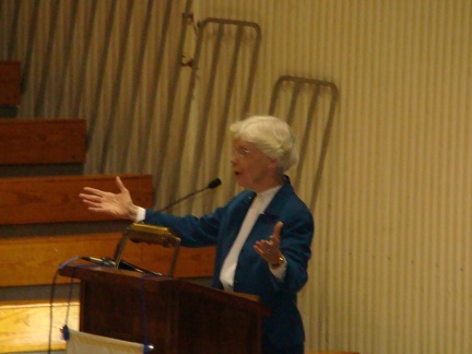 President Sister Mary Ann Dillion with her opening address
